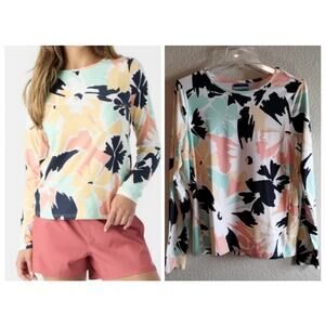 Hang Ten NEW Sun Protection Womens L UPF 50+ Long Sleeve Shirt Quick Dry Pocket